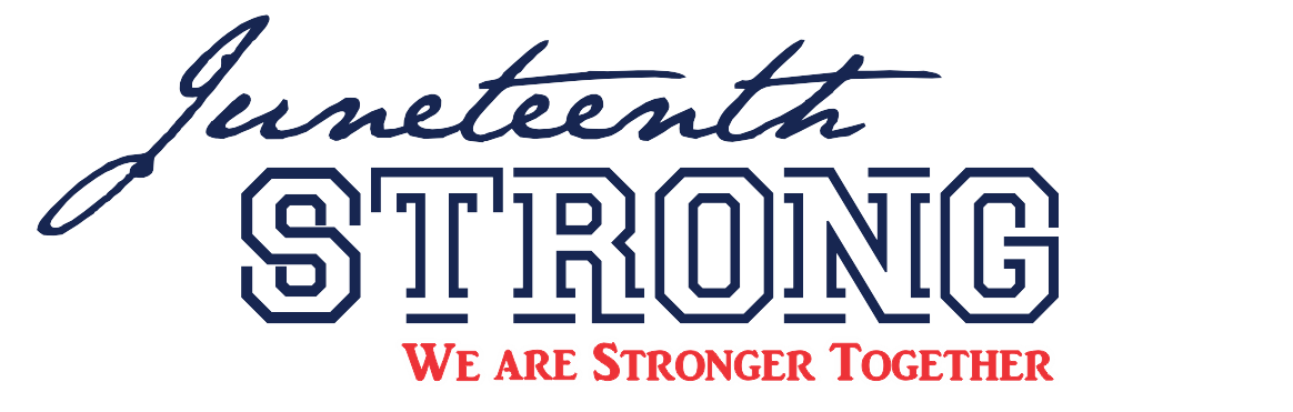 juneteenth strong logo - BLUE