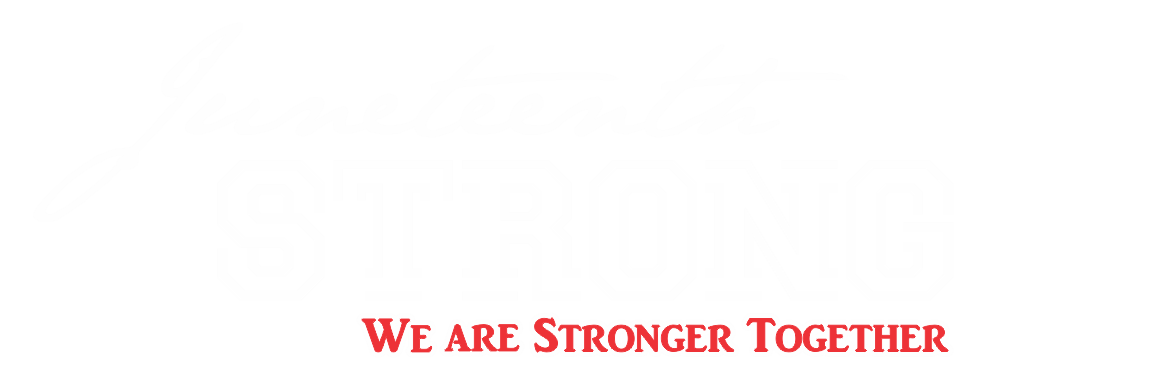 juneteenth strong logo - WHITE